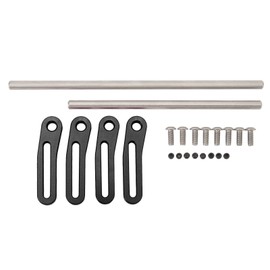 RC Car Metal Front Bumper Aluminum Alloy Front Bumper for 1/10 Scale RC Crawler Accessories Parts Black