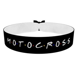 Motocross Friends Stoffarmband - Wasserfestes Satin Armband für Motorradfahrer - Biker Zubehör - Freundschaftsarmband für Mopedgangs - Cooles Design - Moped Lifestyle - Motorrad Accessoire