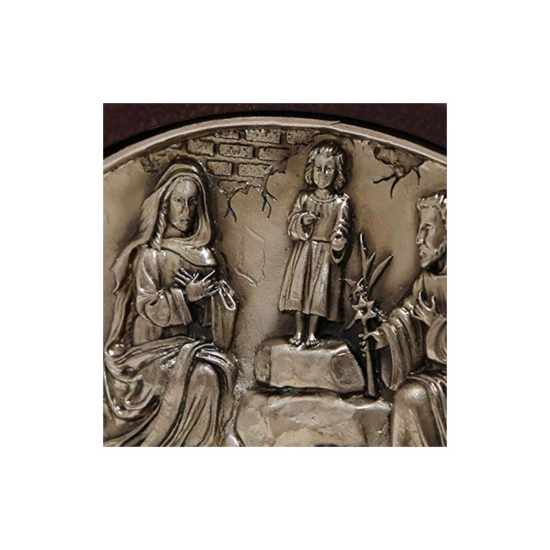 Jorvina / Sagrada Familia retablo Dorado con Base de Madera