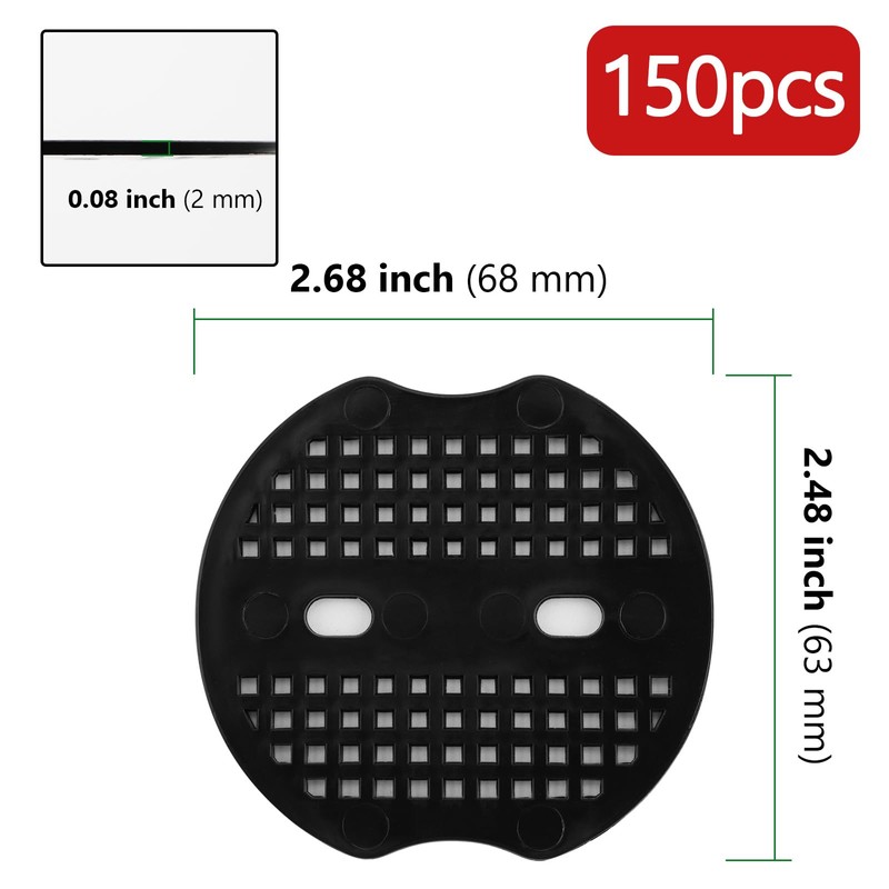 YIXNSW Pack of 150 Buffer Discs for Ground Anchors Washer
