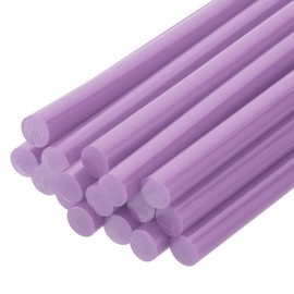 sourcing map 16 Pcs Mini Hot Glue Sticks, 0.28" Dia x 7.87" Long EVA Glue Gun Sticks, Purple Mini Hot Melt Glue Sticks for DIY Craft Sticky Projects