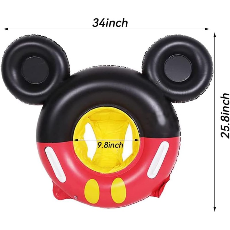 Baby Swimming Float Inflatable Baby Mermaid Swim Ring with Seat