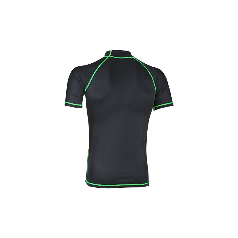 SEAC Men's Rash Guard T Black, Short Sleeve, Sun Protection