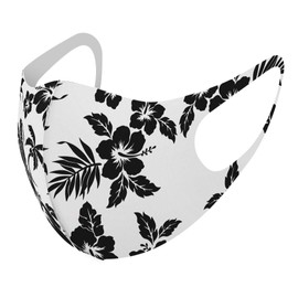 igsticker 014104 Design Mask, Set of 2, Polyester, Washable, Cloth Mask, Unisex, Hibiscus Pineapple