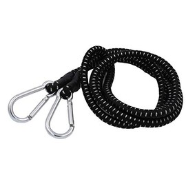 Wideskall 70" Heavy Duty Bungee Cord Black with 3" inch Carabiners Hooks (Pack of 1)