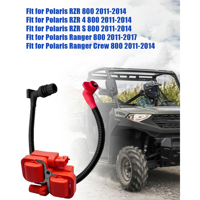 QAGGUM Ignition Coil and Spark Plug with Wire Cap Fit