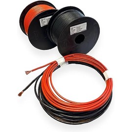 Single Core Stranded Copper Cable 6mm² 50 AMP | 8.5mm² 63 AMP Rated 12V 24V Thin Wall Wire (Red 6mm², 5 Metre Coil)