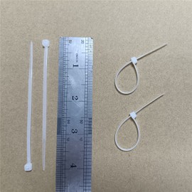 Miwutz 1000 pcs 4 inch Cable Zip Ties Heavy Duty, Premium Plastic Wire Ties with 18 LBS Tensile Strength, UV Resistant Cable Ties, Self-Locking White Nylon Tie Straps