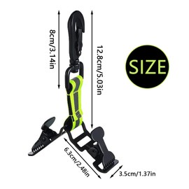 HarmonyCrafts One Piece Durable Work Glove Clip Helpful Glove Clip Holder Heavy Duty Turnout Gear Glove Strap Easy to Carry Fire Brigade Glove Clip for Safety