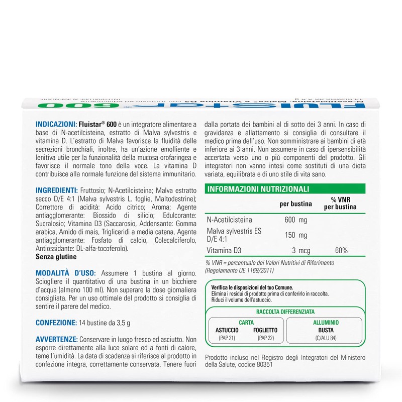Fluistar® 600 Stardea 14 Bustine