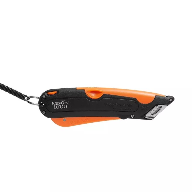 EasyCut Box Cutter 1000N Orange + 81 Count Blades Pack