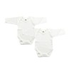 Junior Joy Baby Bodysuits – White Cotton for 12–18 Months