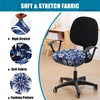 Smiry Printed Office Computer Chair Seat Covers, Stretch Fit Universal