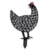 5Pcs Chicken Stakes Set Acrylic Animal Shape Statues Decoration for