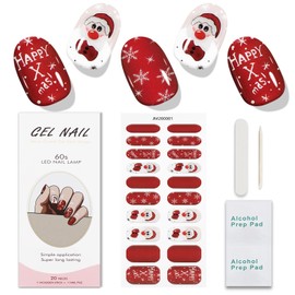 JMEOWIO Nagelfolie Weihnachten Schneeflocke Urlaub Gel Nail Nagelfolien Selbstklebend Nail Sticker Uv Härtend Dekoration Nageldesign Zubehör