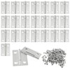 Murtenze 24 Pack Door Hinge Set - 1.5 Inch Cabinet
