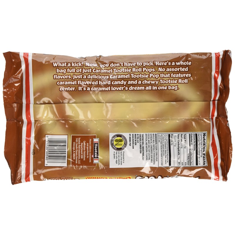 Tootsie POPS Limited Edition Caramel Lollipops 12.6 oz (Pack of