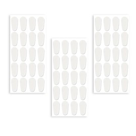 OUDQFCJ 30 Paar Selbstklebende Dünne Silikon Nasenpads, Rutschfeste Antirutsch Klebend Pad für Brillen (1.0mm)