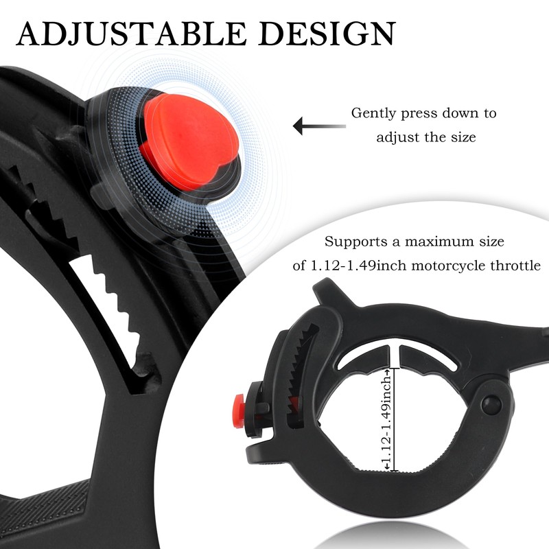 OFBAND Motorcycle Cruise Control Throttle Lock with Adjustable ID of