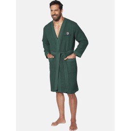 Jan Vanderstorm Aretti Men's Bathrobe, dark green, 3XL