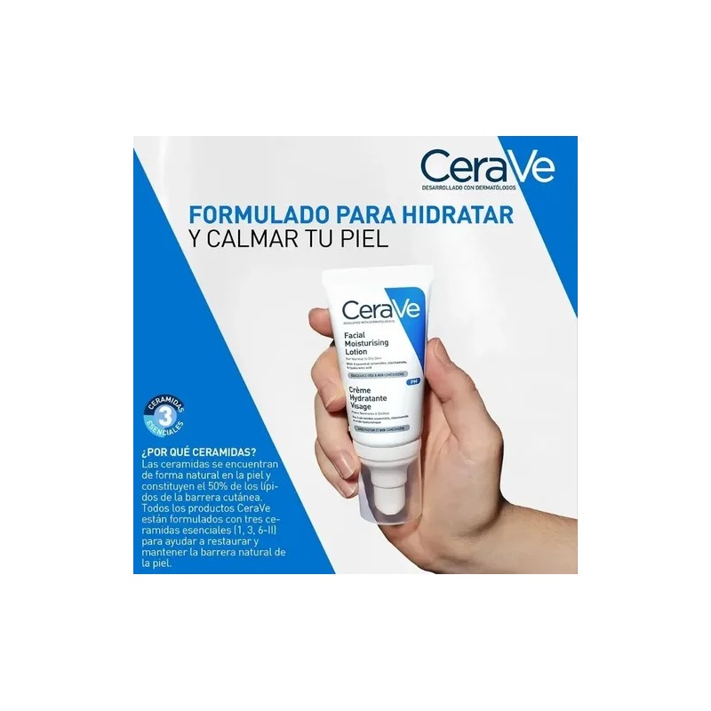 Cerave Loción Hidratante Noche 52ml Piel Normal Seca