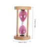NOLITOY Creative Wooden Glass Timer for Home Decor Sand Timer