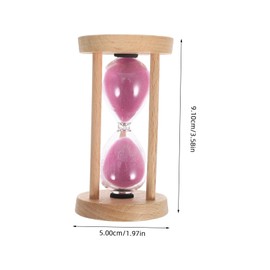 NOLITOY Creative Wooden Glass Timer for Home Decor Sand Timer for Cooking Study and Exercise Unique Design Birthdays and Special Occasions