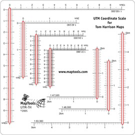 UTM Ruler For Tom Harrison Topographic Maps