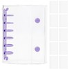 YBHWOGI Transparent Girl Sticker Book, Removable, A7 Sticker Notebook, Binder,