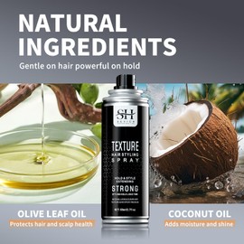 SEVICH Texture Hair Styling Spray Extra Hold 80ml - Weightless Strong Hold Hairspray with Kelp Extract, Natural Shine & Soft Finish for All Hair Types (Women/Men), Travel Size 2.7oz