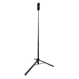 Etsumi VE-2554 Tripod Stand, Selfie Stand, 150, Action Camera, 360° Camera, Wearable Camera, Light, 59.1 inches (150 cm), Lightweight, 10.6 oz (300 g), Case Included, Black