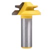KATUR 45 Degree Lock Miter Router Bit, Stock Joint Router Bit with 1/2 Inch Shank for Thick Wood Cutter Tool and Window Bits (1/2" Shank 1-3/8" Width)