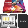 (2-Pack) Calvana 20x27 Black Puzzle Frame for Jigsaw Puzzles, 1000