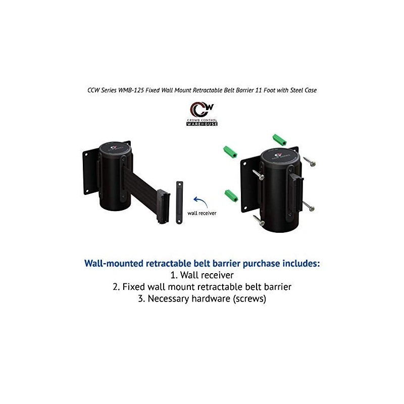 Crowd Control Warehouse - CCW Series WMB-125 Fixed Wall Mount