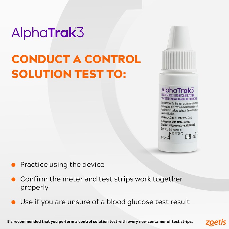 AlphaTrak 3 Control Solution for AT3 Blood Glucose Meter 2