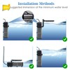 AQQA Aquarium Filter, Submersible Power Fish Tank Filter with Rainwater