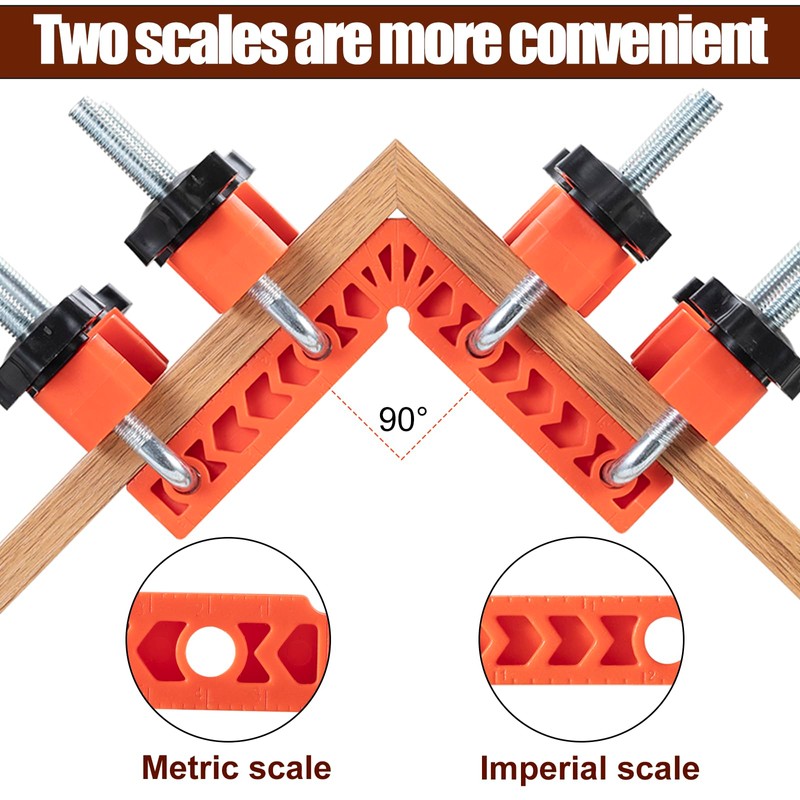 YUENGJGI 90 Degree Angle Clamps Positioning Square Set, Rectangular Clamps