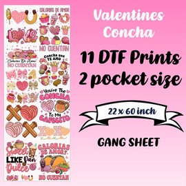 Valentine Concha Bundle Ready To Press DTF Transfers