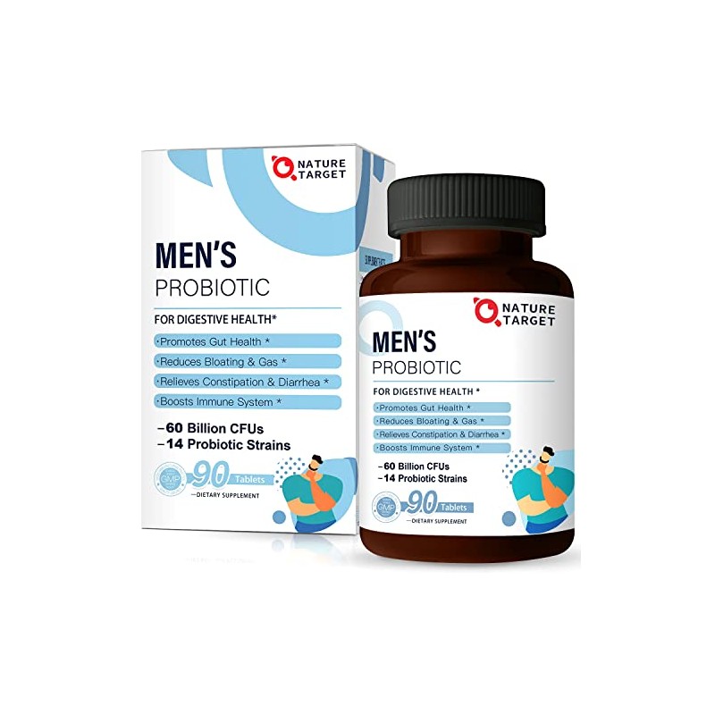 Nature Target Probi?ticos para Hombres con Suplemento Men Care