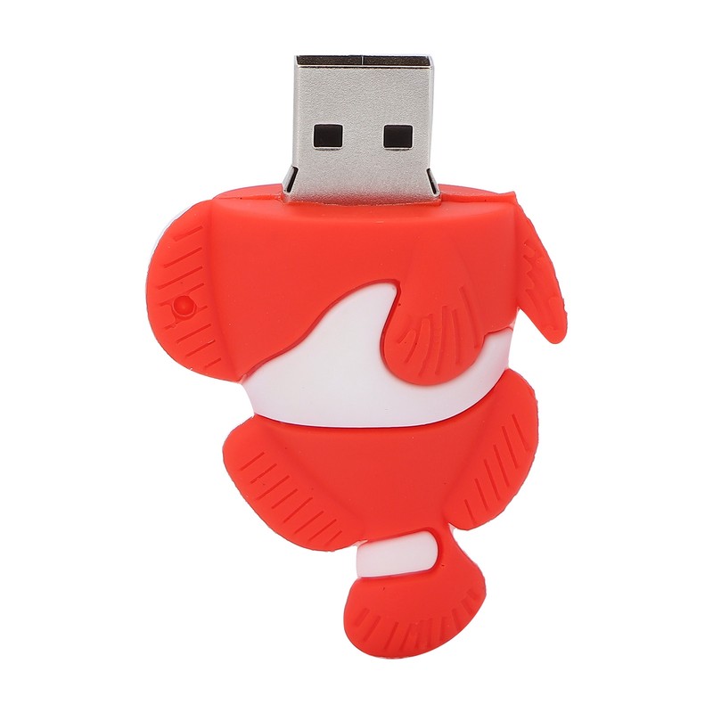 Cartoon U Disk Red Clownfish Appearance High Speed Bulk Storage