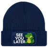 MoonWorks® Men's Beanie with Patch Knitted Hat Saying See You