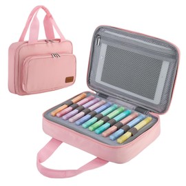 Bible Cover Case for Women - Large Bible Case - Bible Bags Journal Case - Bible Carrying Case Book Protector - Bible Carrier with Zipper Pocket - Detachable Pen Slot - Bible Gift for Girls (Pink)