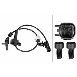 HELLA 6PU 358 217-511 Sensor Wheel Speed 2-Pin Cable 571 mm with Clamp