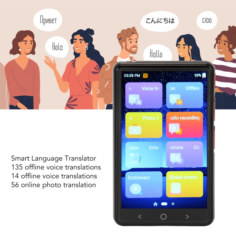 Smart Translator 4in IPS Screen Offline WiFi MP3 Mode 2