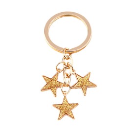 Meefisher Women's Stars Bag Charms Cute Enameled Keychain Keyring for Purse Accessories Kawaii Aesthetic Gifts (yellow-B)