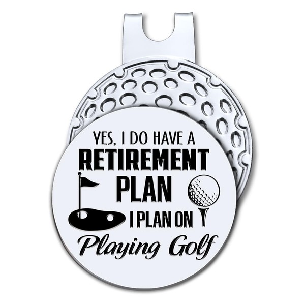 Hafhue Yes I Do Have A Retirement Plan Golf Ball