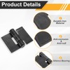 uxcell 4 Pack Heavy Duty Weldable Hinges, 4.17" x 5.12"