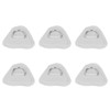 6Pcs PVC D Ring Patch Elastic Rope Set Stainless Steel