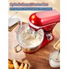 Stand Mixer Fohere, With Double Dough Hook, Wire Whip &