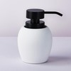White Black Hand Soap Dispenser, Ceramic Liquid Soap Dispenser for